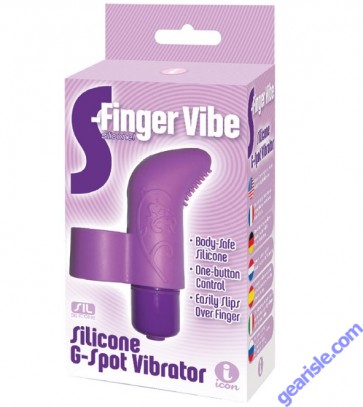 Icon The 9'S S Finger Vibe Silicone G Spot Vibrator Purple box Icon The 9'S S Finger Vibe Silicone G Spot Vibrator Purple box