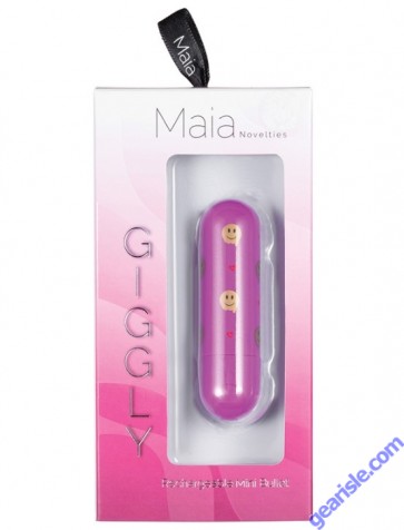 Maia Giggly Rechargeable Silicone Coating Mini Bullet box