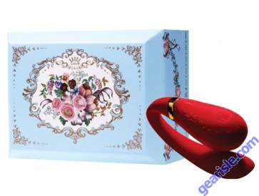 Zalo Versailles Fanfan Couples Vibrator Bright Red App Remote Control box