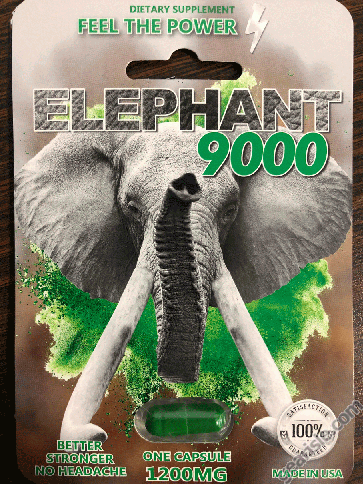 Elephant 9000 Pill Male Sexual Enhancer 1200mg
