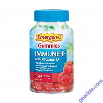 Emergen-C Immune Gummies Raspberry Flavor