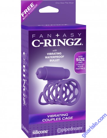 Fantasy C Ringz Vibrating Couples Cage Waterproof Bullet