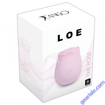 Loe The Rose Suction Stimulator Silicone Vibrator Light Pink box
