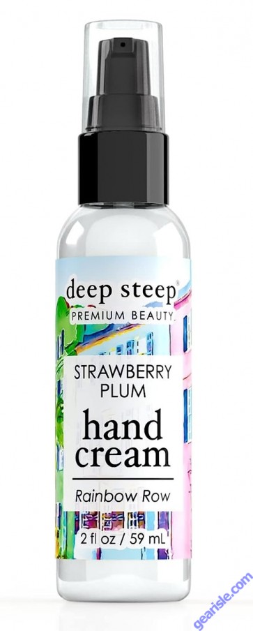 Deep Steep Premium Beauty Strawberry Plum Hand Cream 2 Oz Rainbow Row