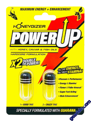 Power Up Honeygizer Hardcore Formulation Double Yellow Pills