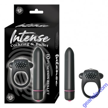 Intense Cockring & Bullet Black