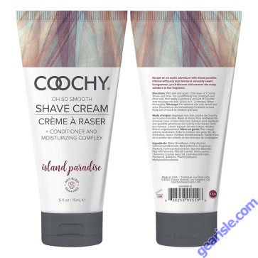 Coochy Shave Cream-Island Paradise 0.5 fl oz