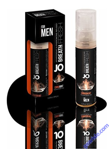 System Jo Aphrodisiac & Pheromone Men Breath Fresh Cinnamon 0.12 Oz