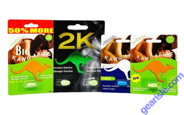 2K Male Enhancer Pill Package of 2 Green Kangaroo