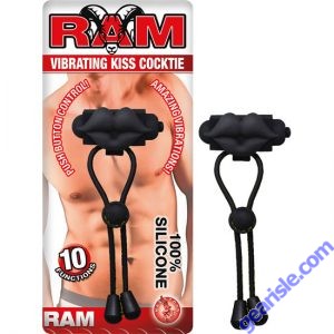 RAM Silicone Vibrating Kiss Cocktie 5.25in Waterproof RAM Silicone Vibrating Kiss Cocktie 5.25in Waterproof
