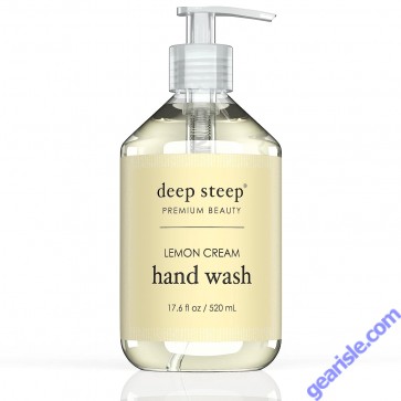 Premium Beauty Lemon Cream Liquid Vegan Hand Wash 17.6 Oz Deep Steep