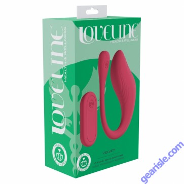 Loveline Velvet G-Spot Vibe W/ Remote Blue Display