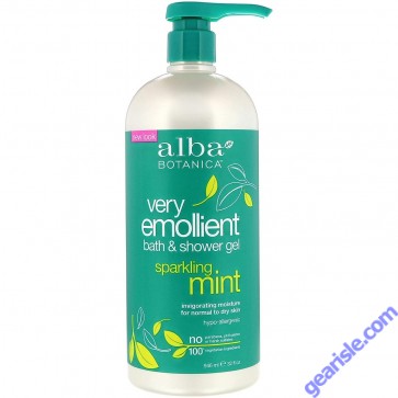 Very Emollient Bath and Shower Gel Sparkling Mint 32 Oz