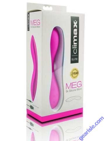 MEG 9x Silicone Wand Rechargeable Vibe Pink Climax 