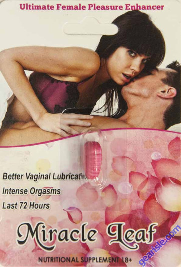 Miracle Leaf Vaginal Lubrication Intense Orgasms For Her 1 Pill