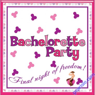 Bachelorette Party Napkins Trivia Game By Hottproducts