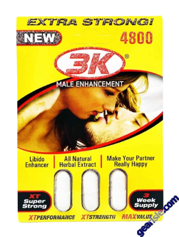 3 K Male Sexual Libido Enhancer 4800mg XT Super Strong Pill