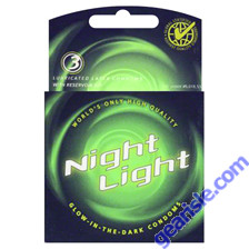 Night Light Glow in The Dark Lubricated 3 Condoms