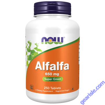 NOW Foods Alfalfa 650mg 250 Tablets