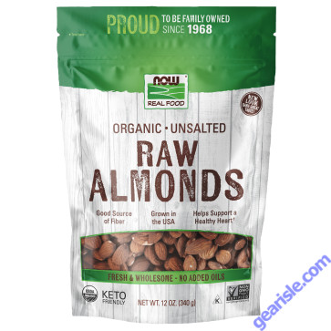NOW Foods Almonds Organic Raw & Unsalted