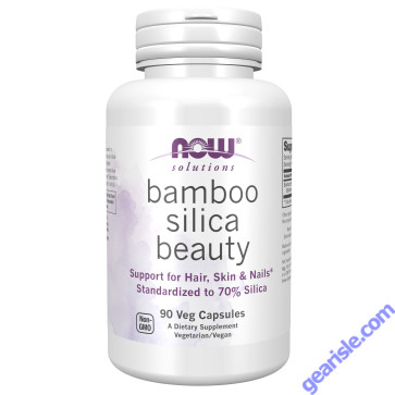 NOW Foods Bamboo Silica Beauty 90 Veg Capsules