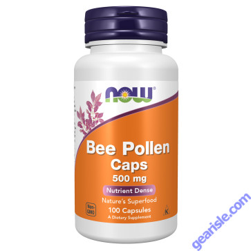 NOW Foods Bee Pollen 500mg 100 Capsules