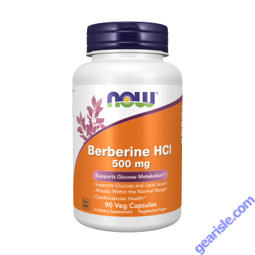 NOW Foods Berberine HCL 500mg 90 Veg Capsules