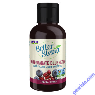 NOW Foods BetterStevia Liquid Pomegranate Blueberry 2 fl oz