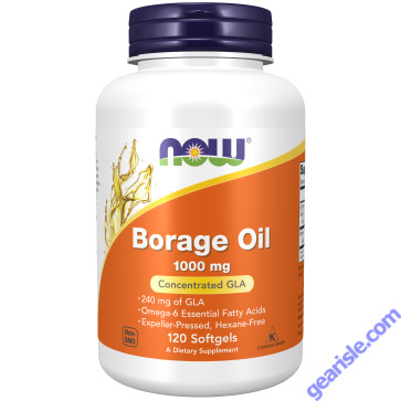 NOW Foods Borage Oil 1000mg 120 Softgels