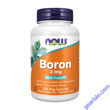 NOW Foods Boron 3mg 250 Veg Capsules