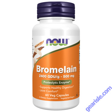 NOW Foods Bromelain 500mg 60 Veg Capsules