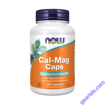 NOW Foods Cal-Mag Caps 120 Veg Capsules