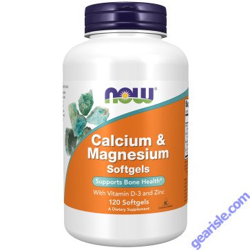 NOW Foods Calcium & Magnesium 120 Softgels