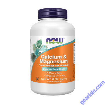 NOW Foods Calcium & Magnesium Powder with D3 8 oz