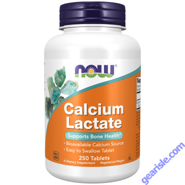 NOW Foods Calcium Lactate 250 Tablets