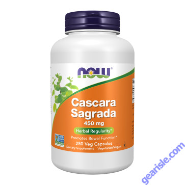 NOW Foods Cascara Sagrada 450mg 250 Veg Capsules