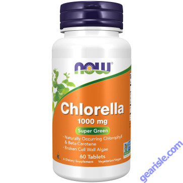 NOW Foods Chlorella 1000mg 60 Tablets