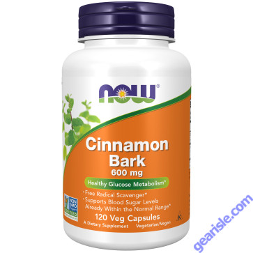 NOW Foods Cinnamon Bark 600mg 120 Veg Capsules
