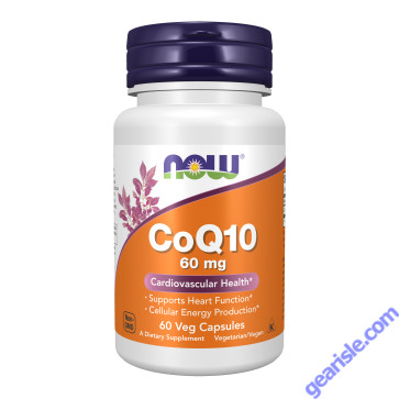 NOW Foods CoQ10 Ubiquinone 60mg 60 Veg Capsules