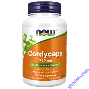 NOW Foods Cordyceps 750mg 90 Veg Capsules