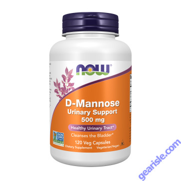 NOW Foods D-Mannose 500mg 120 Veg Capsules