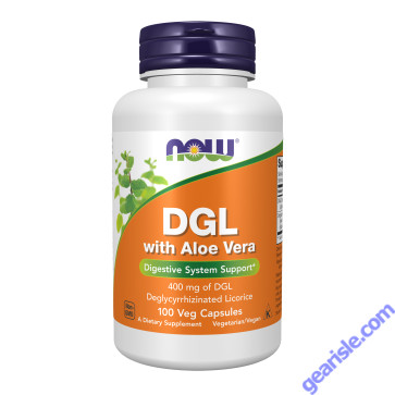 NOW Foods DGL with Aloe Vera 100 Veg Capsules