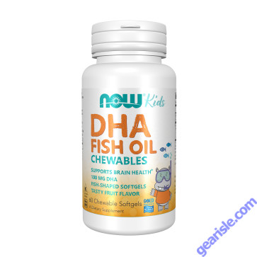 NOW Foods DHA Kids Fish Oil Chewable 60 Chewable Softgels