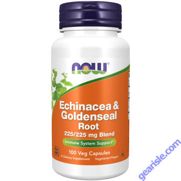 NOW Foods Echinacea & Goldenseal Root 100 Veg Capsules