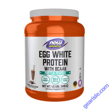 NOW Foods Egg White Protein Creamy Chocolate Powder 1.5 lbs.