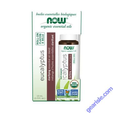 NOW Foods Eucalyptus Essential Oil Blend Organic Roll-On 10mL