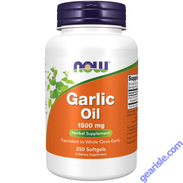 NOW Foods Garlic Oil 1500mg 250 Softgels