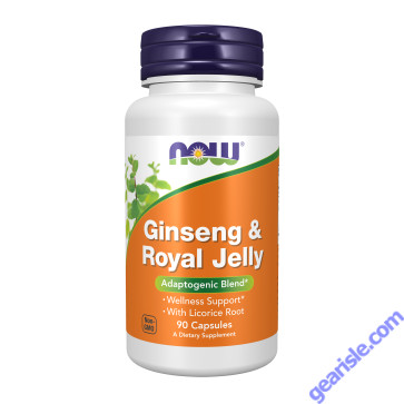 NOW Foods Ginseng & Royal Jelly 90 Capsules