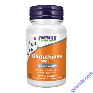 NOW Foods Glutathione 500mg 30 Veg Capsules