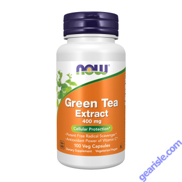 NOW Foods Green Tea Extract 400mg 100 Veg Capsules